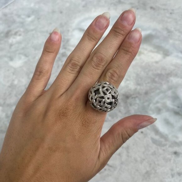 David Yurman Quatrefoil Diamond Ring - Picture 5 of 6